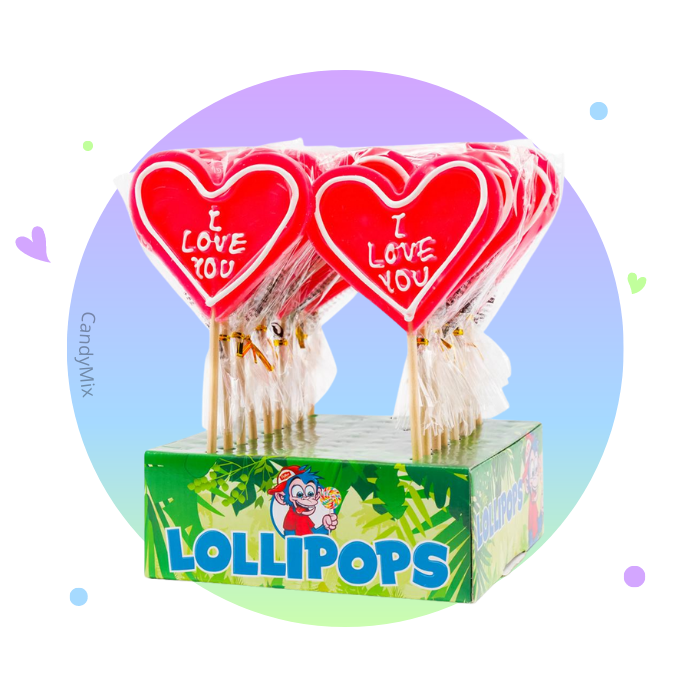 “I love You” lollipop