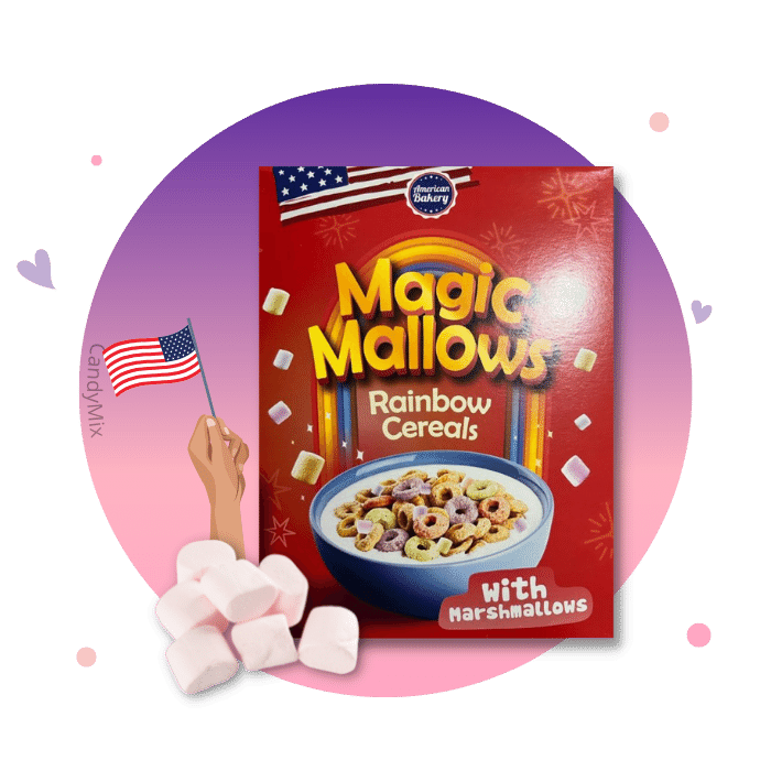 American Bakery Magic Mallows Rainbows Cereal