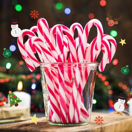 Candy Canes - Rouge et Blanc