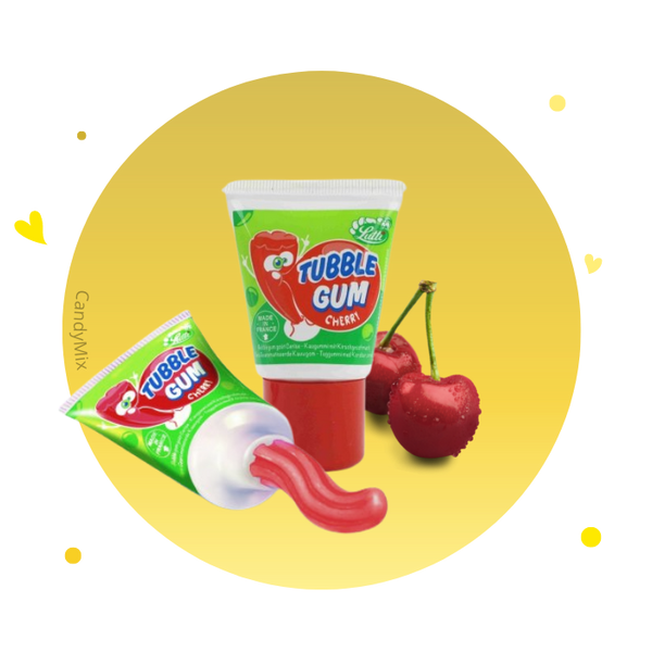 Les Bonbons de Mandy - Chewing-Gum - Tubble Gum Cerise - ANTIGASPI